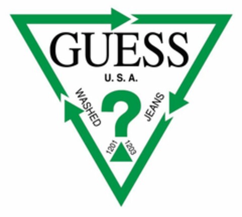 GUESS? U.S.A. WASHED JEANS 1201 1203 Logo (USPTO, 12.06.2019)