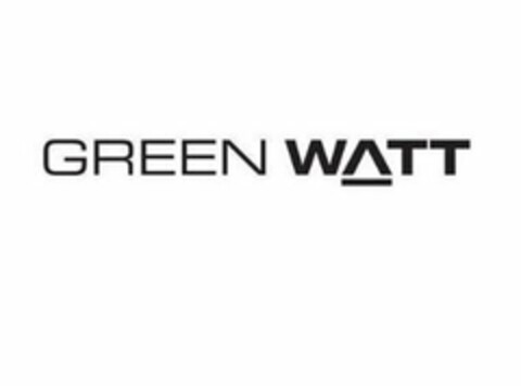 GREEN WATT Logo (USPTO, 05.12.2019)