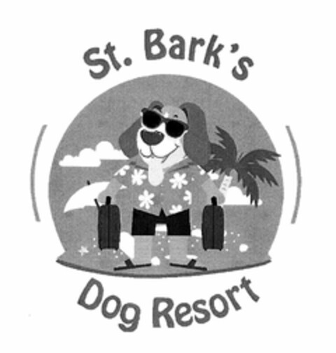 ST. BARK'S DOG RESORT Logo (USPTO, 29.07.2020)