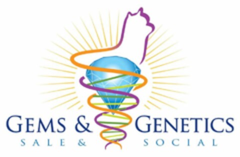 GEMS & GENETICS SALE & SOCIAL Logo (USPTO, 26.02.2009)