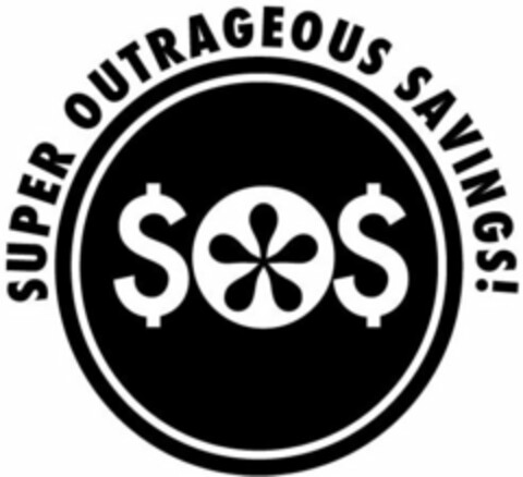 SUPER OUTRAGEOUS SAVINGS! $O$ Logo (USPTO, 25.06.2010)