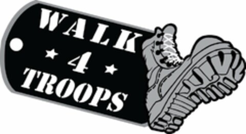 WALK 4 TROOPS Logo (USPTO, 20.10.2010)
