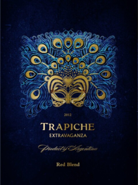 TRAPICHE 2012 EXTRAVAGANZA PRODUCT OF ARGENTINA RED BLEND Logo (USPTO, 07.06.2012)