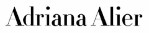 ADRIANA ALIER Logo (USPTO, 13.06.2013)