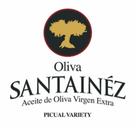 OLIVA SANTAINÉZ ACEITE DE OLIVA VIRGEN EXTRA PICUAL VARIETY Logo (USPTO, 13.01.2015)