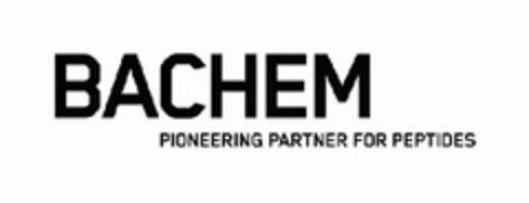 BACHEM PIONEERING PARTNER FOR PEPTIDES Logo (USPTO, 19.02.2015)