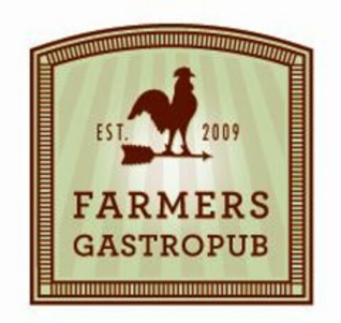 FARMERS GASTROPUB EST. 2009 Logo (USPTO, 04/21/2015)