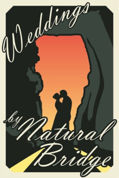 WEDDINGS BY NATURAL BRIDGE Logo (USPTO, 28.07.2015)