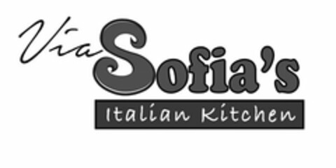 VIA SOFIA'S ITALIAN KITCHEN Logo (USPTO, 03/25/2016)