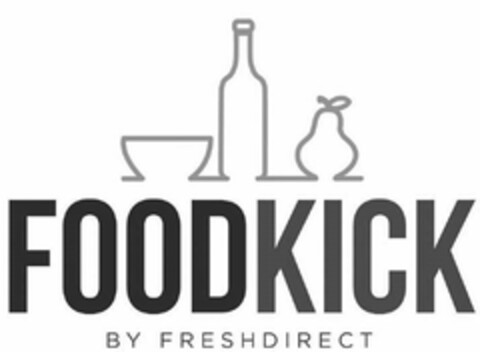 FOODKICK BY FRESHDIRECT Logo (USPTO, 27.10.2016)