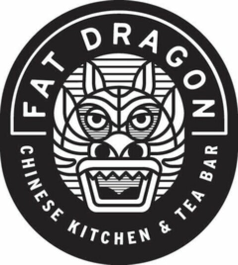 FAT DRAGON CHINESE KITCHEN & TEA BAR Logo (USPTO, 18.01.2017)