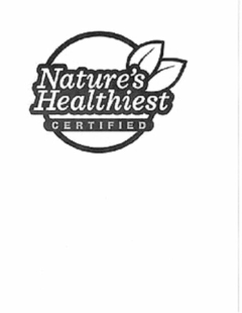 NATURE'S HEALTHIEST CERTIFIED Logo (USPTO, 08.09.2017)