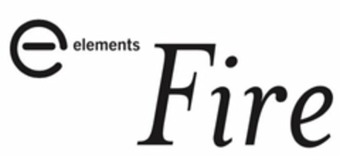 E ELEMENTS FIRE Logo (USPTO, 01/31/2018)