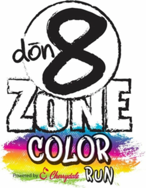 DON8 ZONE COLOR RUN POWERED BY C CHERRYDALE Logo (USPTO, 02/09/2018)