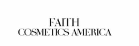 FAITH COSMETICS AMERICA Logo (USPTO, 03/27/2018)