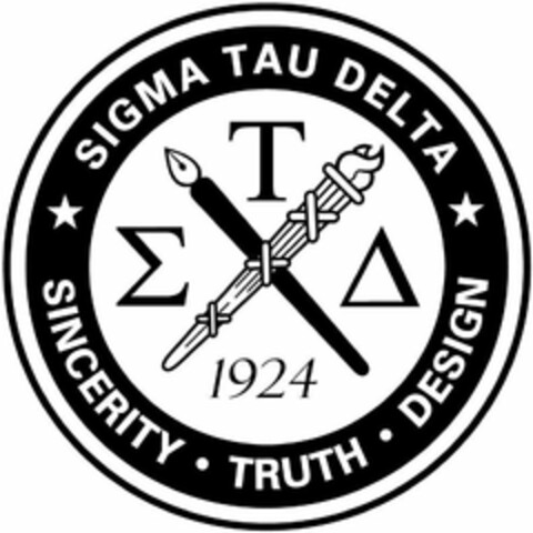 SIGMA TAU DELTA SINCERITY· TRUTH· DESIGN 1924 Logo (USPTO, 18.06.2018)