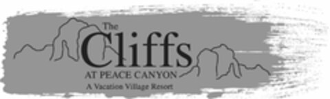 THE CLIFFS AT PEACE CANYON A VACATION VILLAGE RESORT Logo (USPTO, 05.07.2018)