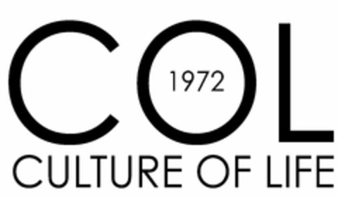 COL1972 CULTURE OF LIFE Logo (USPTO, 24.10.2018)