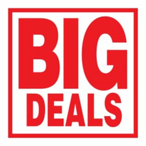 BIG DEALS Logo (USPTO, 07/09/2019)