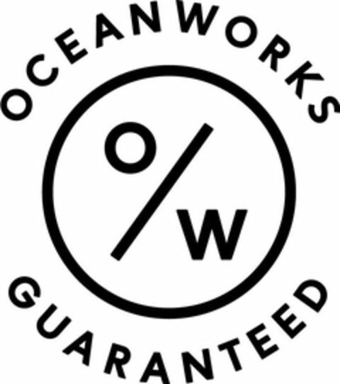 OW OCEANWORKS GUARANTEED Logo (USPTO, 27.12.2019)