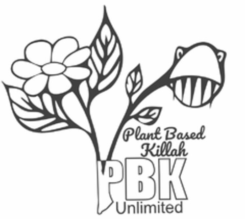 PLANT BASED KILLAH PBK UNLIMITED Logo (USPTO, 06/19/2020)