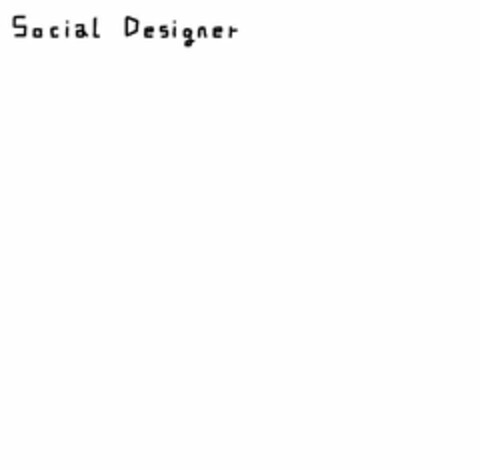 SOCIAL DESIGNER Logo (USPTO, 03/10/2009)