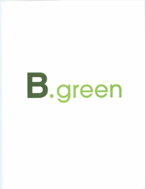 B.GREEN Logo (USPTO, 19.03.2009)