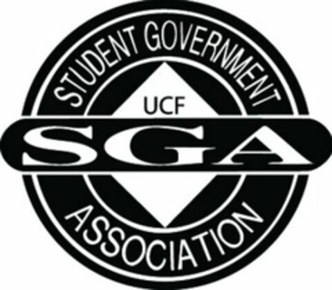 UCF SGA STUDENT GOVERNMENT ASSOCIATION Logo (USPTO, 02.11.2009)