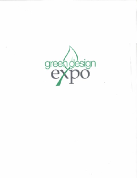 GREEN DESIGN EXPO Logo (USPTO, 08/10/2010)
