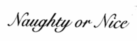 NAUGHTY OR NICE Logo (USPTO, 24.08.2012)