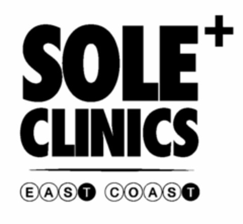 SOLE CLINICS EAST COAST Logo (USPTO, 04/11/2014)