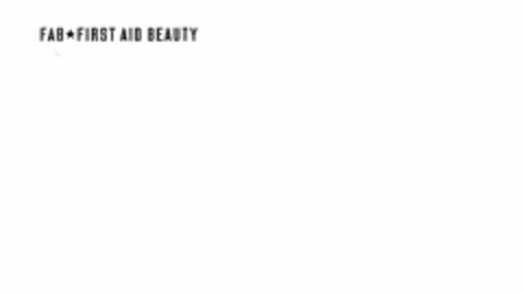 FAB FIRST AID BEAUTY Logo (USPTO, 19.06.2014)