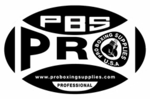 PBS PRO PRO BOXING SUPPLIES U.S.A WWW.PROBOXINGSUPPLIES.COM PROFESSIONAL Logo (USPTO, 20.10.2014)