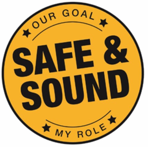 OUR GOAL SAFE & SOUND MY ROLE Logo (USPTO, 25.07.2016)
