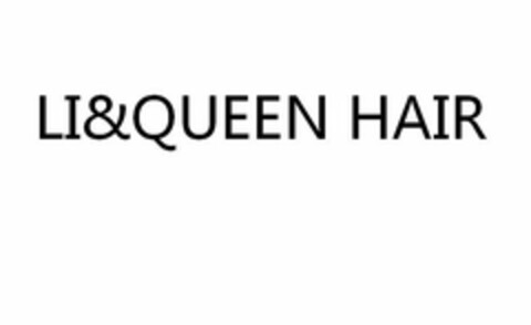 LI&QUEEN HAIR Logo (USPTO, 07/26/2016)