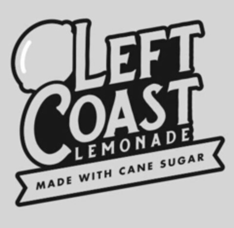 "LEFT COAST LEMONADE" "MADE WITH CANE SUGAR" Logo (USPTO, 20.12.2017)