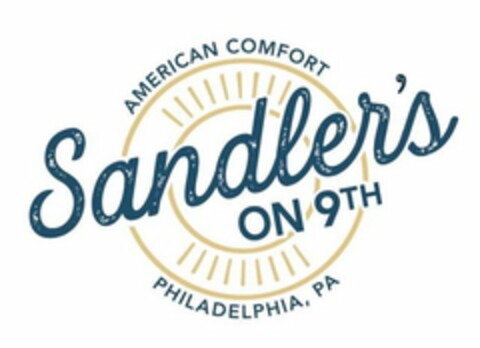 SANDLER'S ON 9TH AMERICAN COMFORT PHILADELPHIA, PA Logo (USPTO, 18.04.2018)