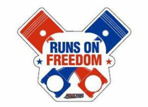 RUNS ON FREEDOM AMSOIL Logo (USPTO, 07/11/2018)