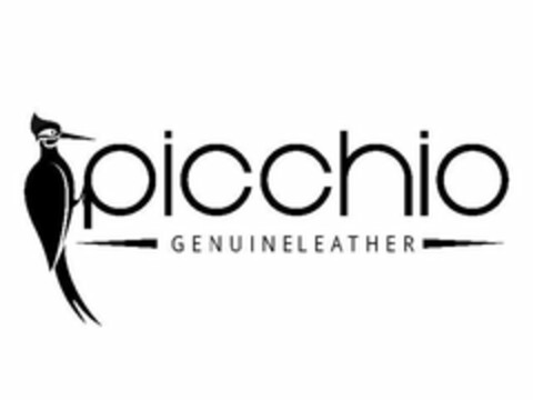 PICCHIO GENUINELEATHER Logo (USPTO, 04.09.2018)