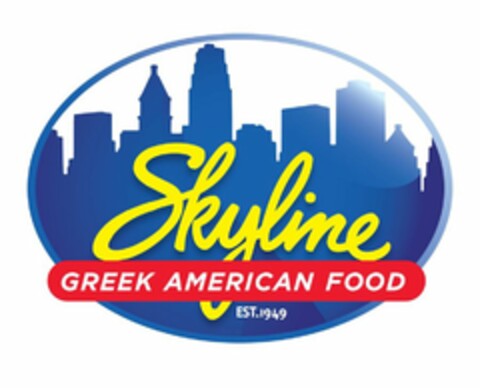 SKYLINE GREEK AMERICAN FOOD EST. 1949 Logo (USPTO, 13.03.2019)