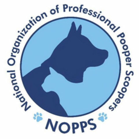 NOPPS NATIONAL ORGANIZATION OF PROFESSIONAL POOPER SCOOPERS Logo (USPTO, 19.06.2020)