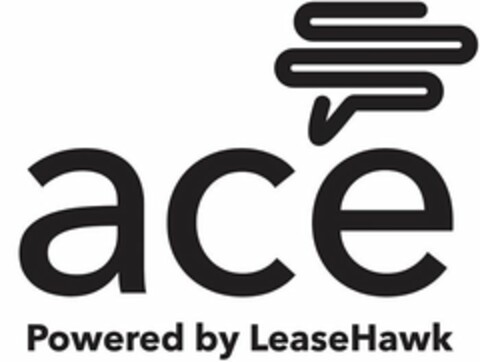 ACE POWERED BY LEASEHAWK Logo (USPTO, 07/22/2020)