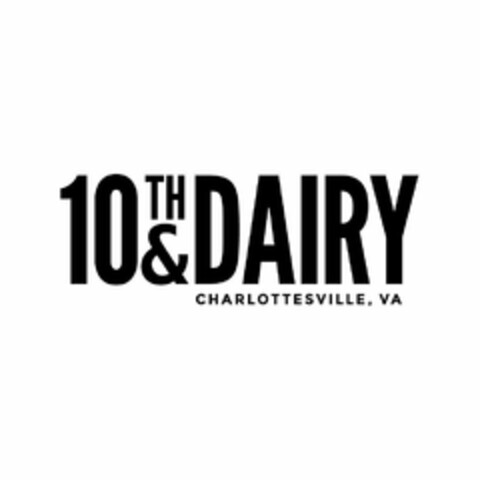 10TH & DAIRY CHARLOTTESVILLE, VA Logo (USPTO, 14.08.2020)