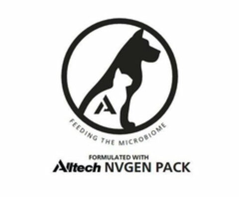 A FEEDING THE MICROBIOME FORMULATED WITH ALLTECH NVGEN PACK Logo (USPTO, 28.08.2020)