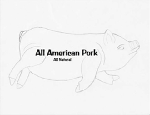 ALL AMERICAN PORK ALL NATURAL Logo (USPTO, 19.02.2009)