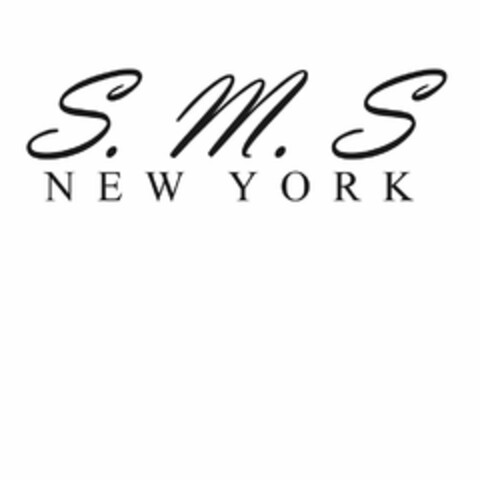 S.M.S NEW YORK Logo (USPTO, 21.06.2009)