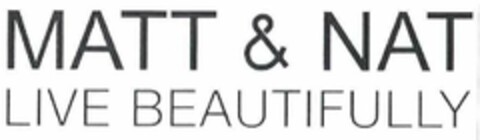 MATT & NAT LIVE BEAUTIFULLY Logo (USPTO, 14.04.2011)