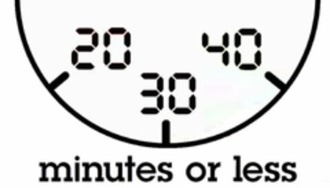 20 30 40 MINUTES OR LESS Logo (USPTO, 04/21/2011)