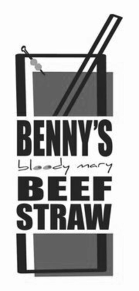 BENNYS BLOODY MARY BEEF STRAW Logo (USPTO, 08/15/2011)