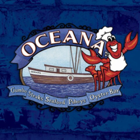 OCEANA GUMBO STEAKS SEAFOOD POBOYS OYSTER BAR Logo (USPTO, 05/28/2012)